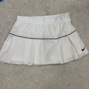 Nike Women's White Skater Skirt with Black Trim